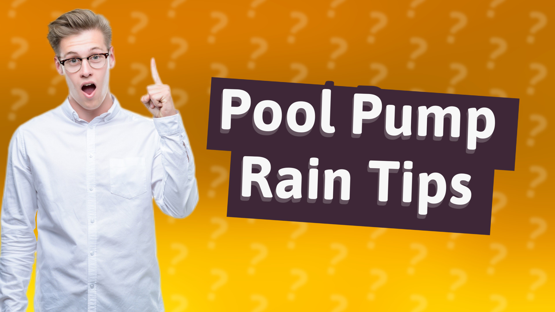 Pool Pump Rain Tips