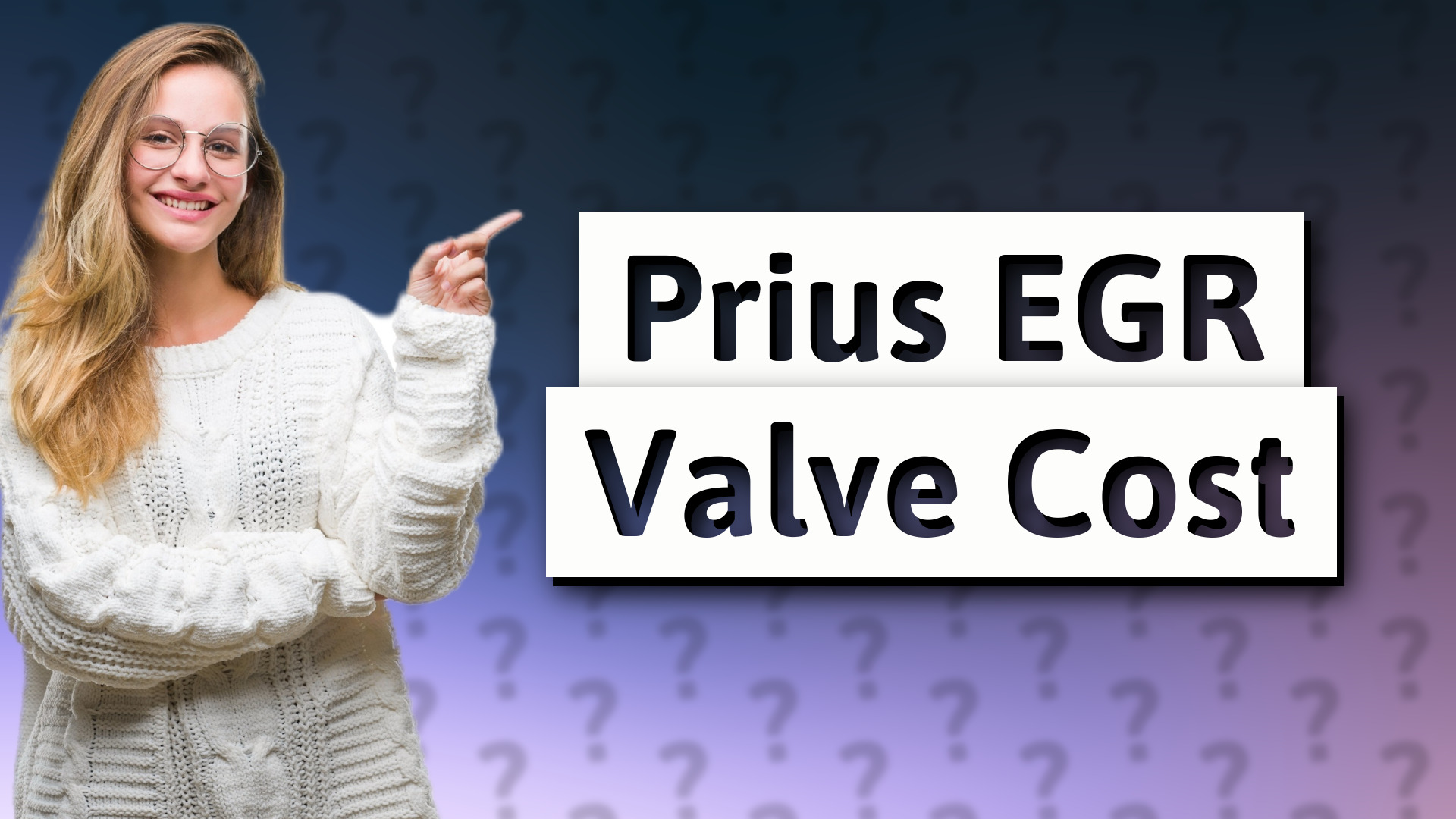 Prius EGR Valve Cost