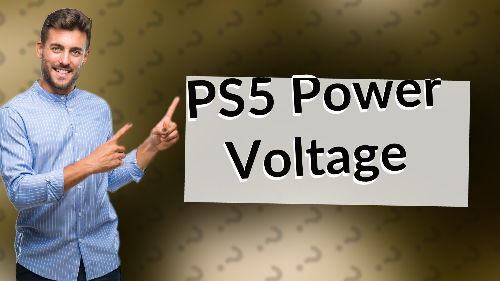 PS5 Power Voltage