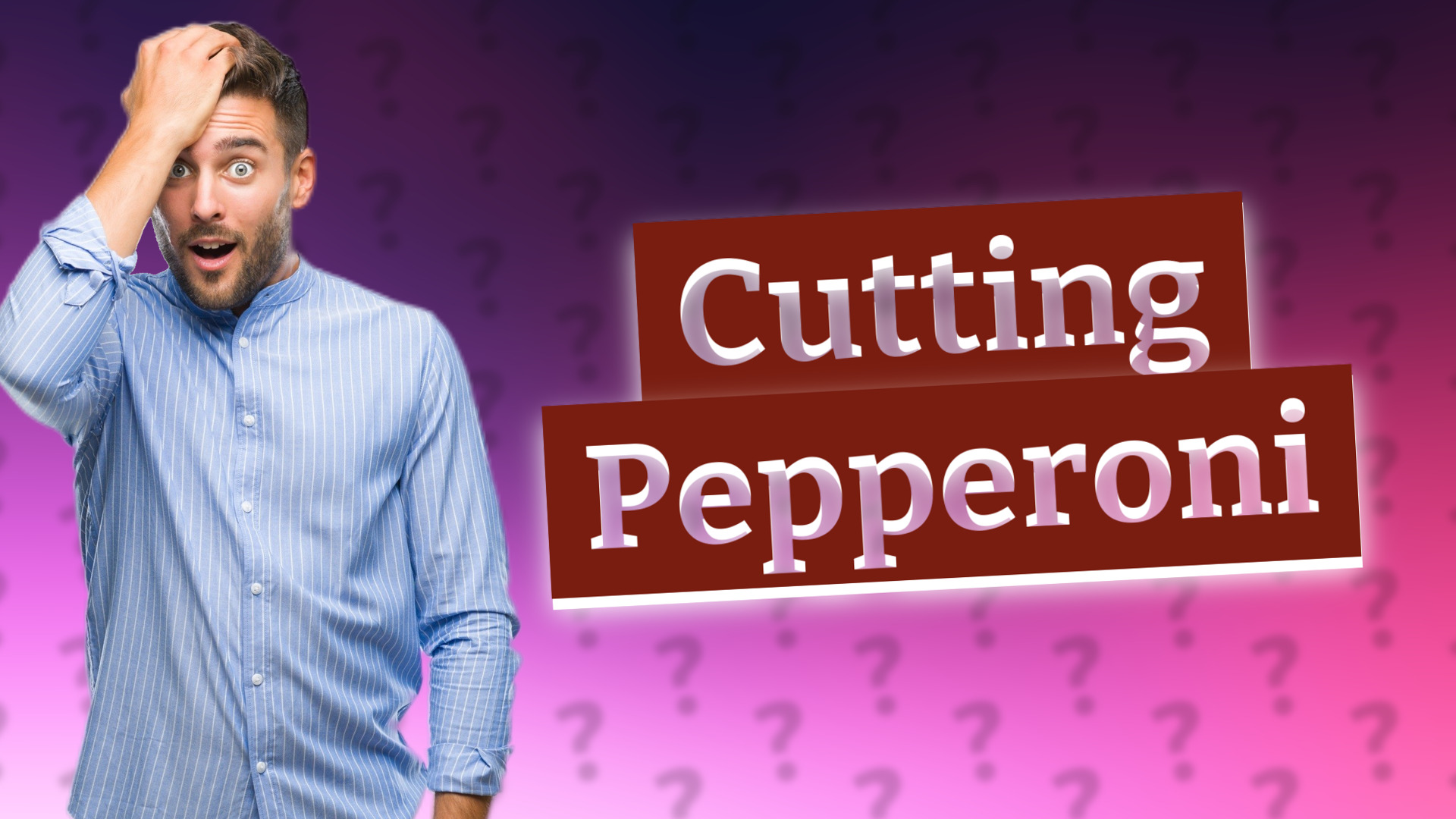 Cutting Pepperoni
