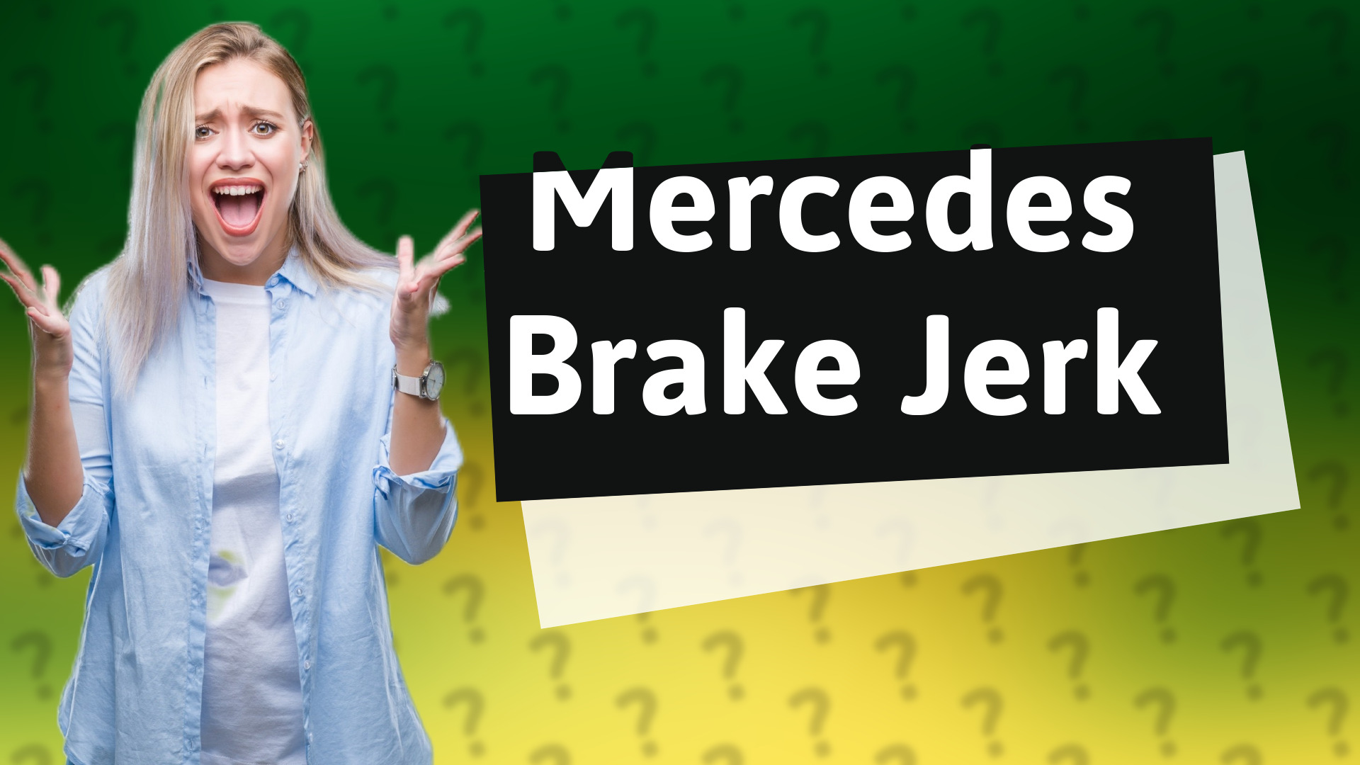 Mercedes Brake Jerk