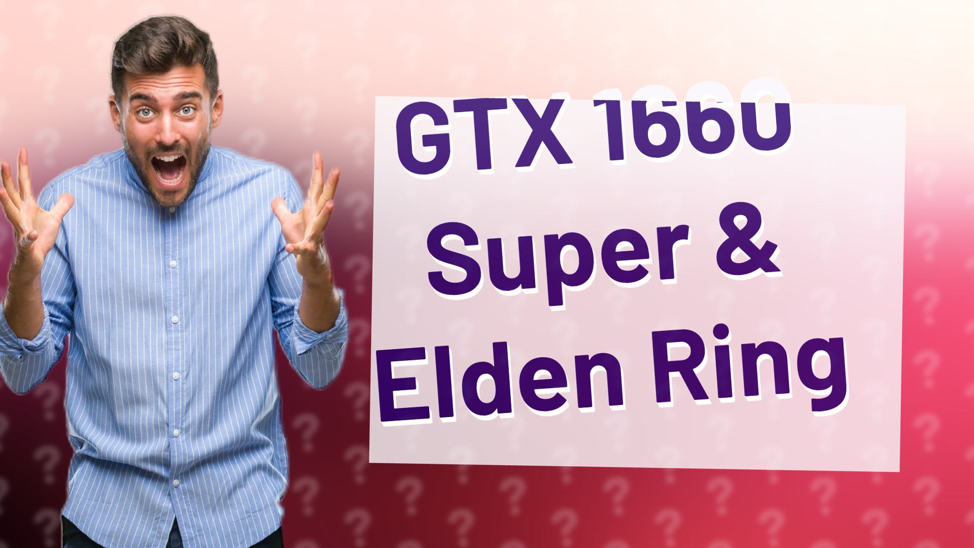GTX 1660 Super & Elden Ring
