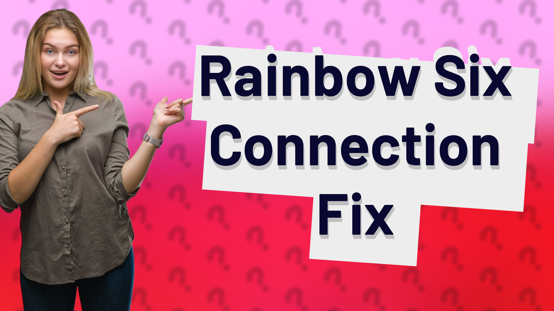 Rainbow Six Connection Fix