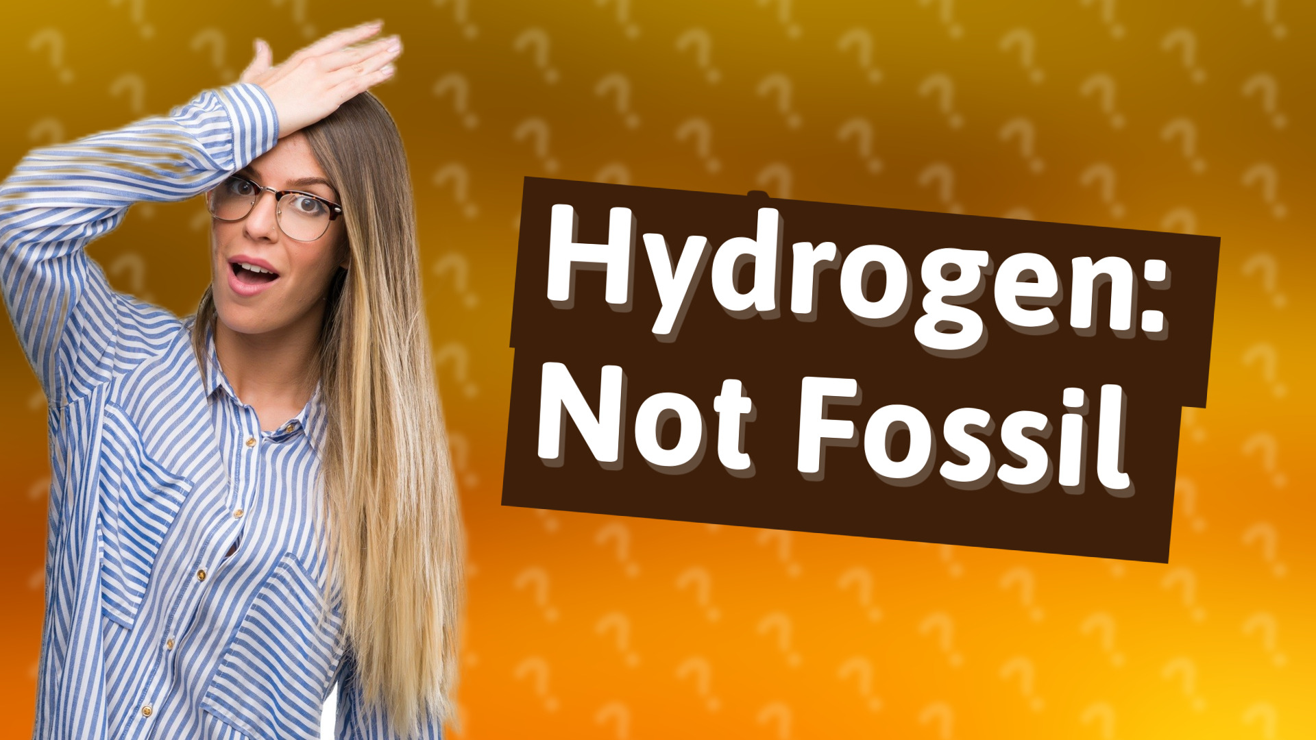 Hydrogen: Not Fossil