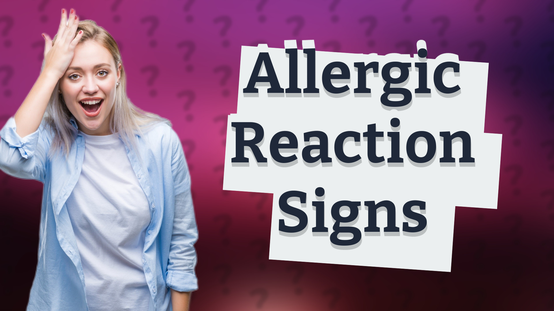 Allergic Reaction Signs