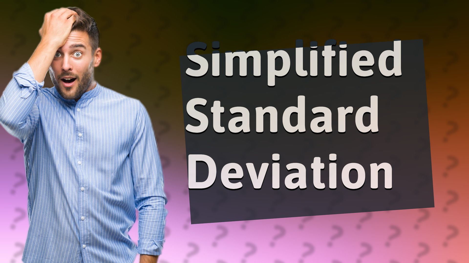 Simplified Standard Deviation
