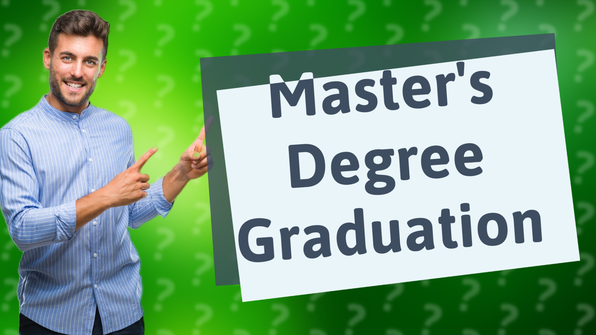 Master's Degree Graduation