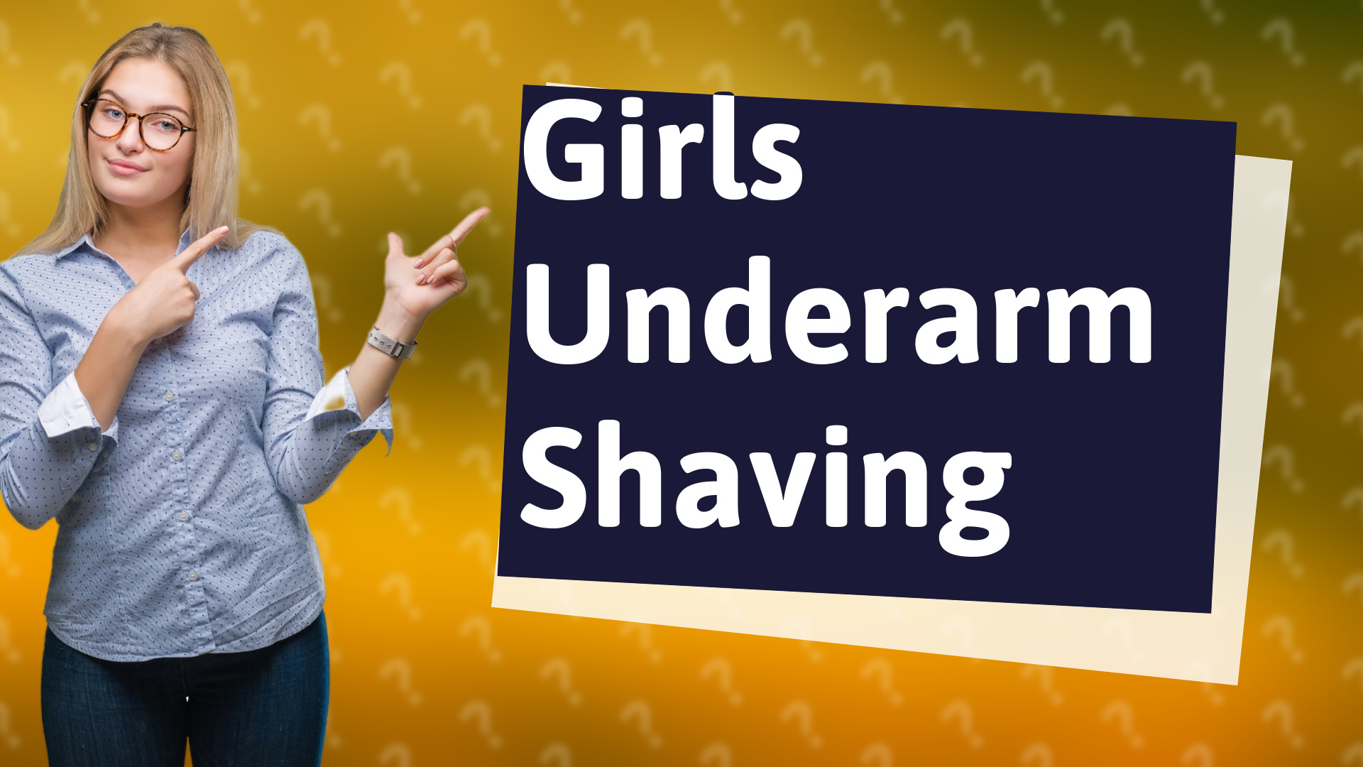 Girls Underarm Shaving
