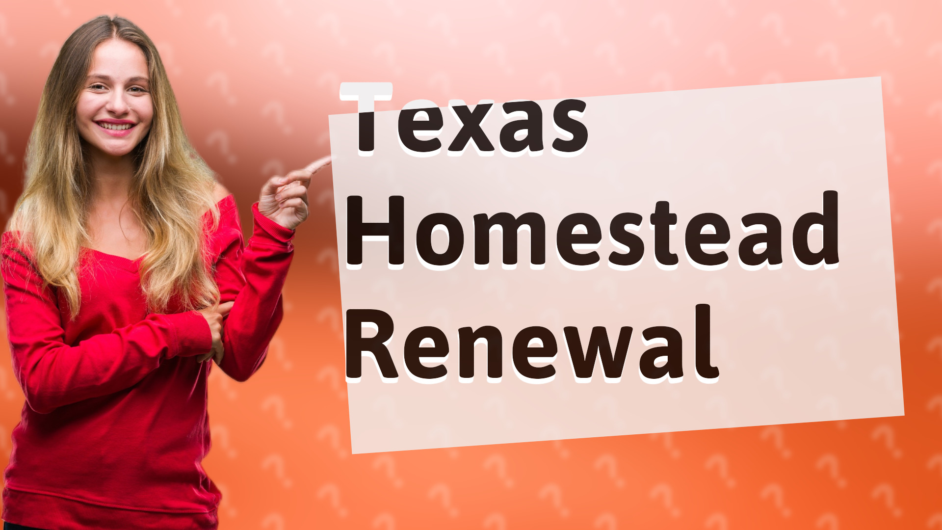Texas Homestead Renewal
