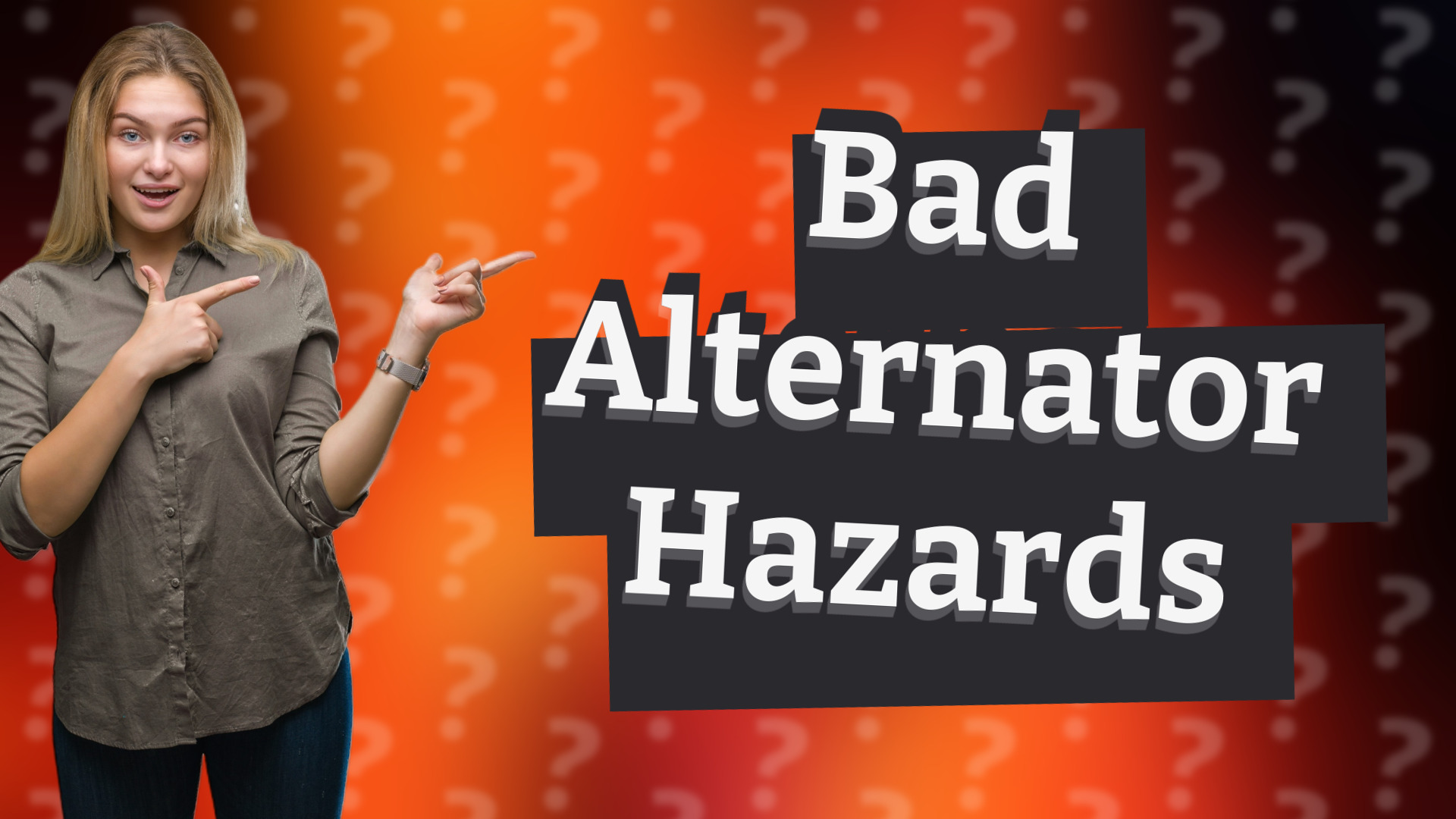 Bad Alternator Hazards
