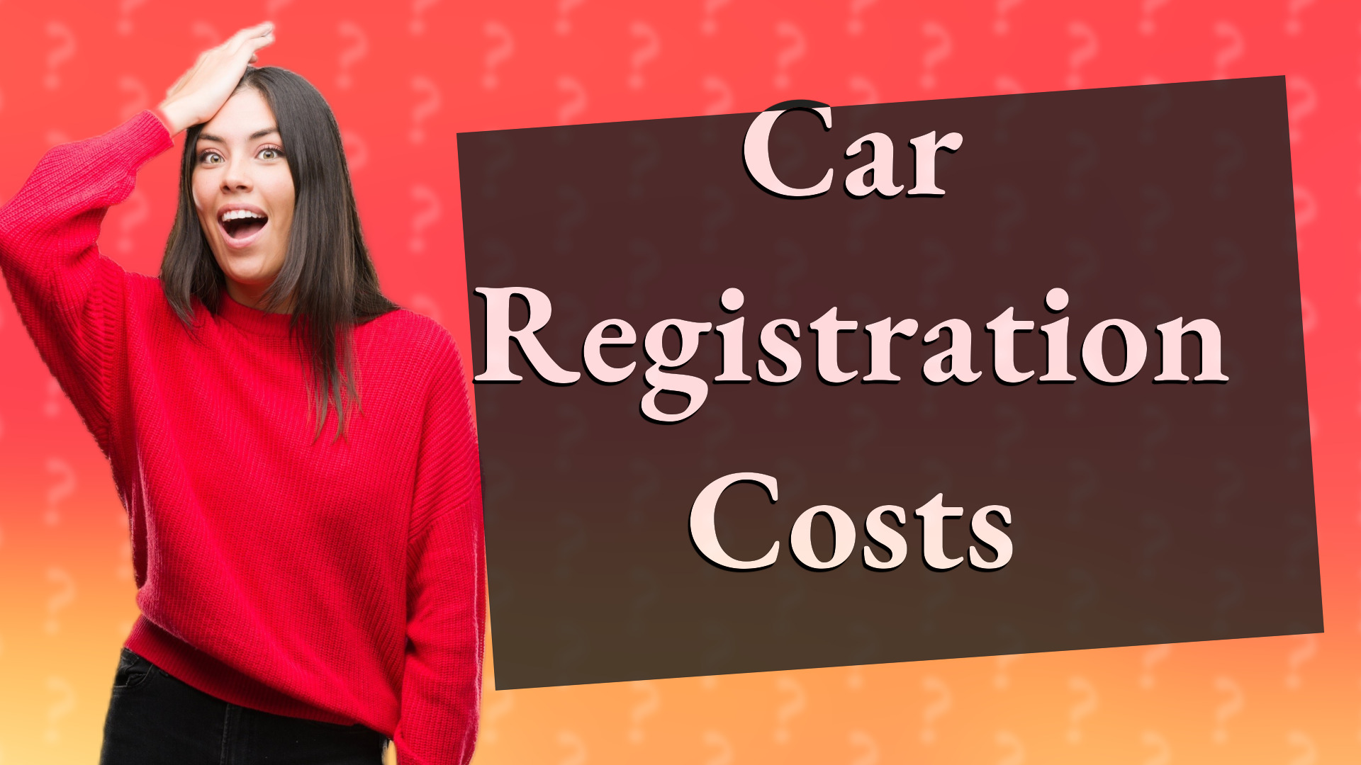 Car Registration Costs