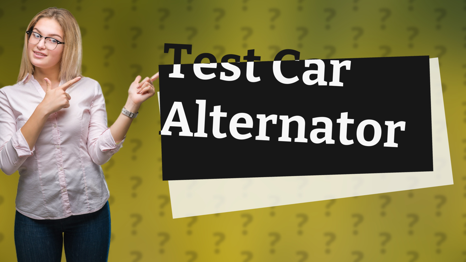 Test Car Alternator
