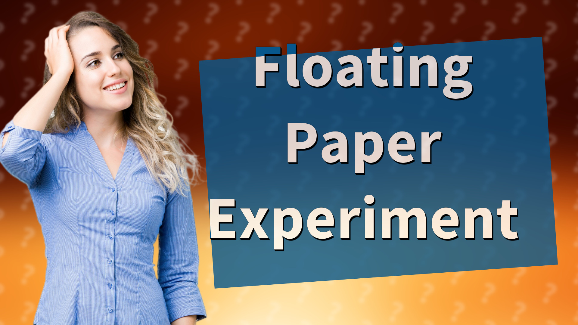 Floating Paper Experiment