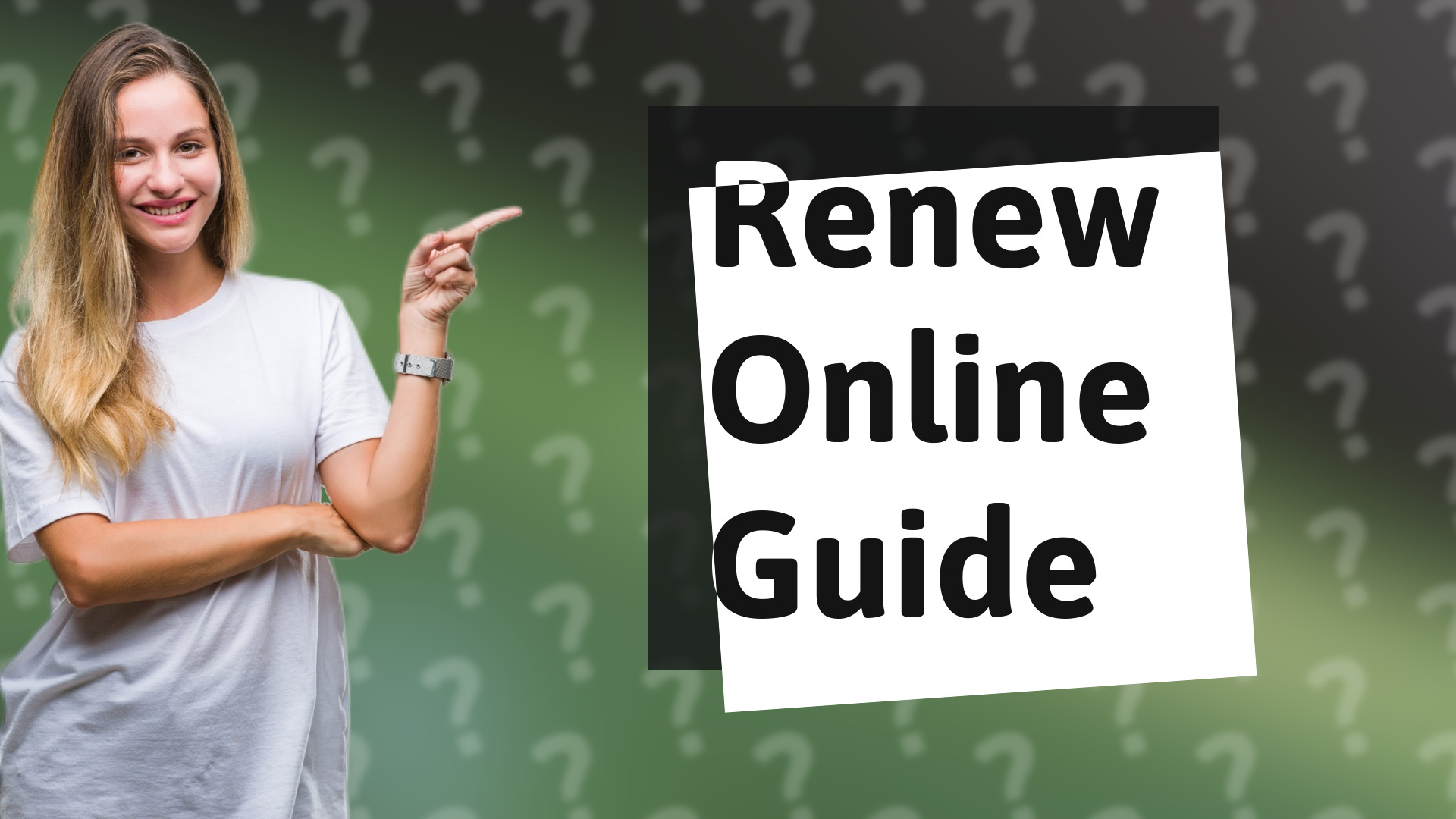 Renew Online Guide