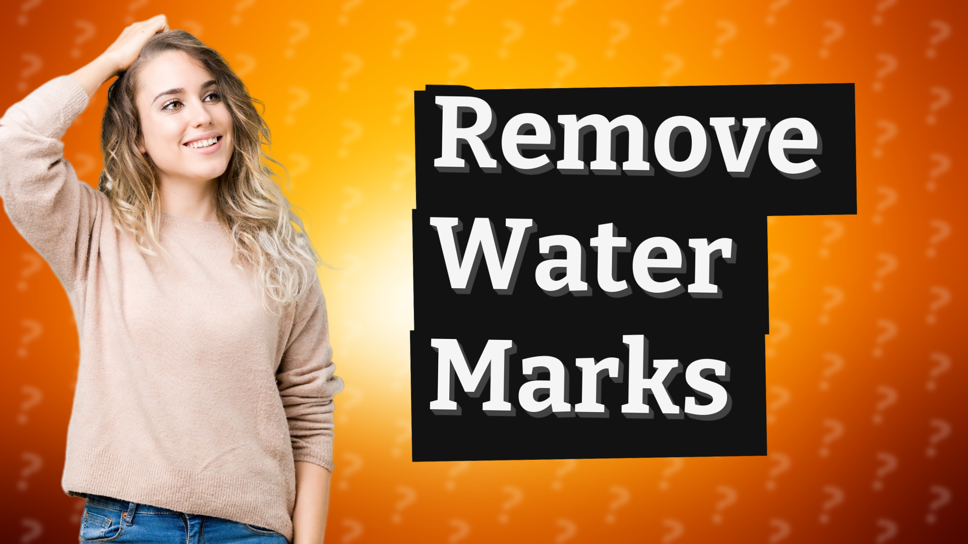 Remove Water Marks