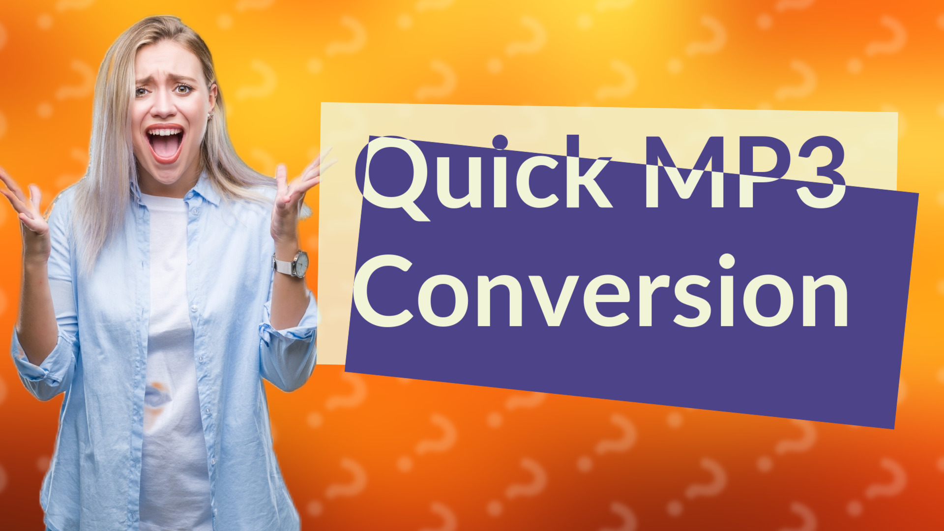 Quick MP3 Conversion