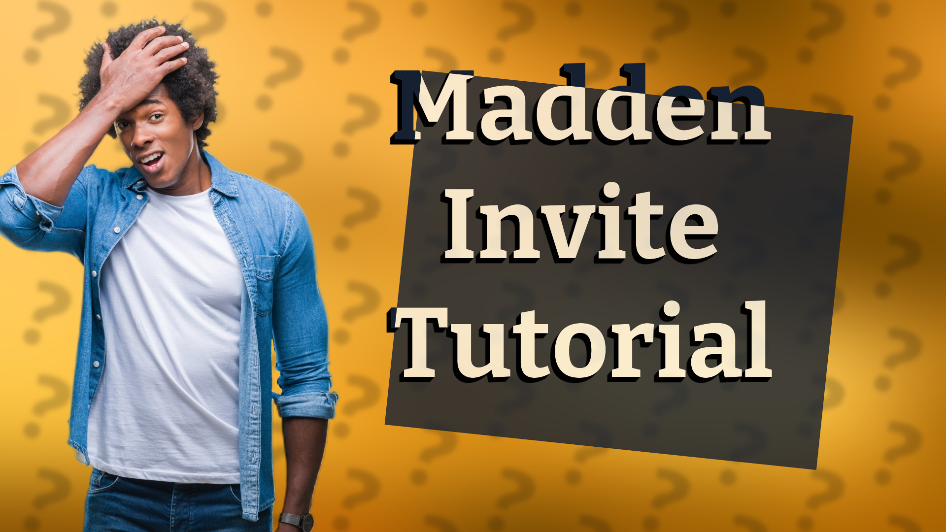 Madden Invite Tutorial