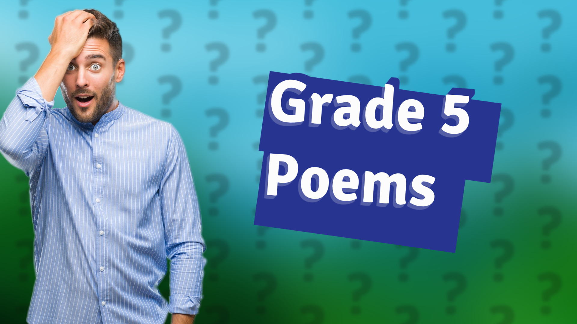 Grade 5 Poems