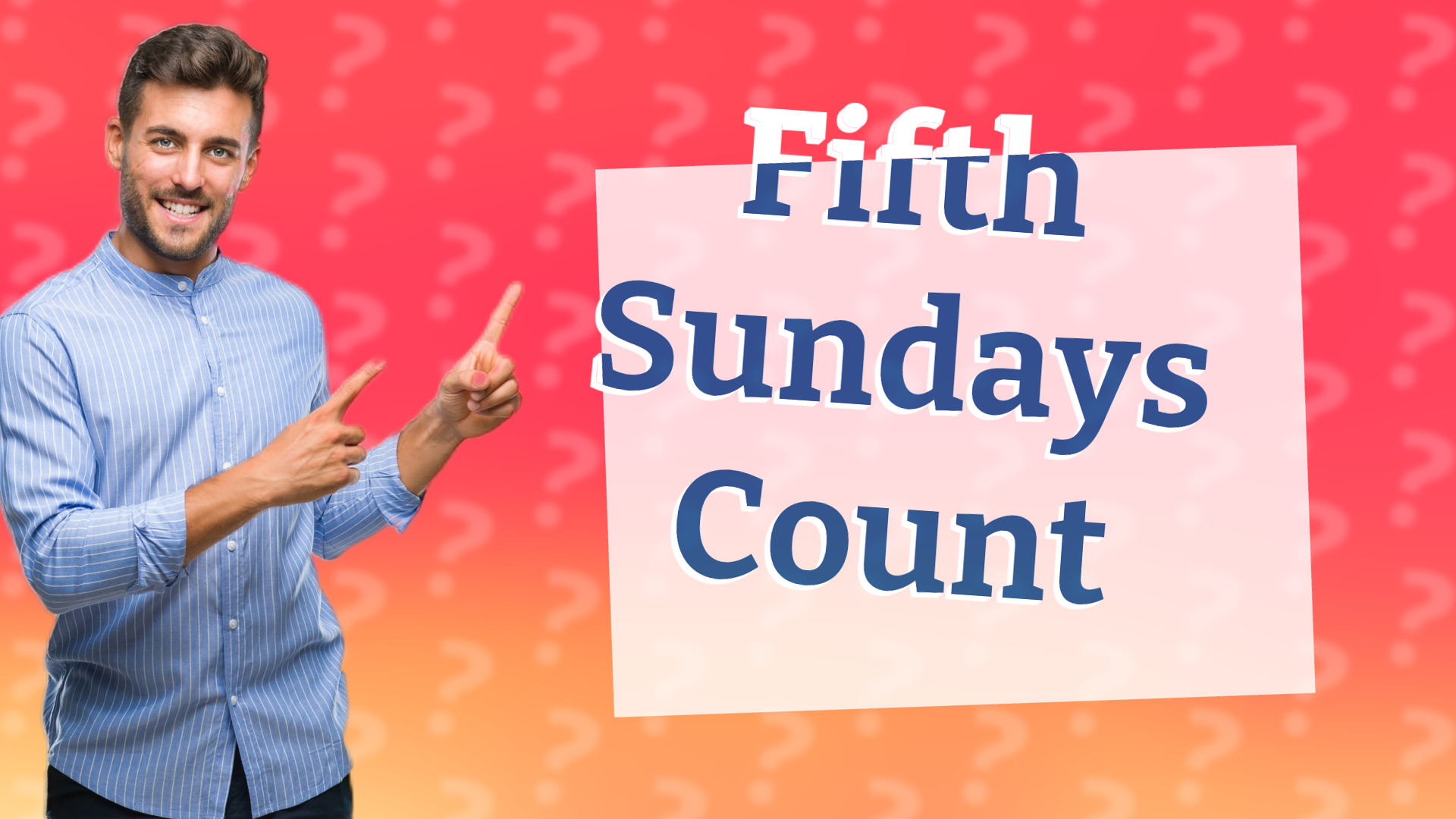 Fifth Sundays Count
