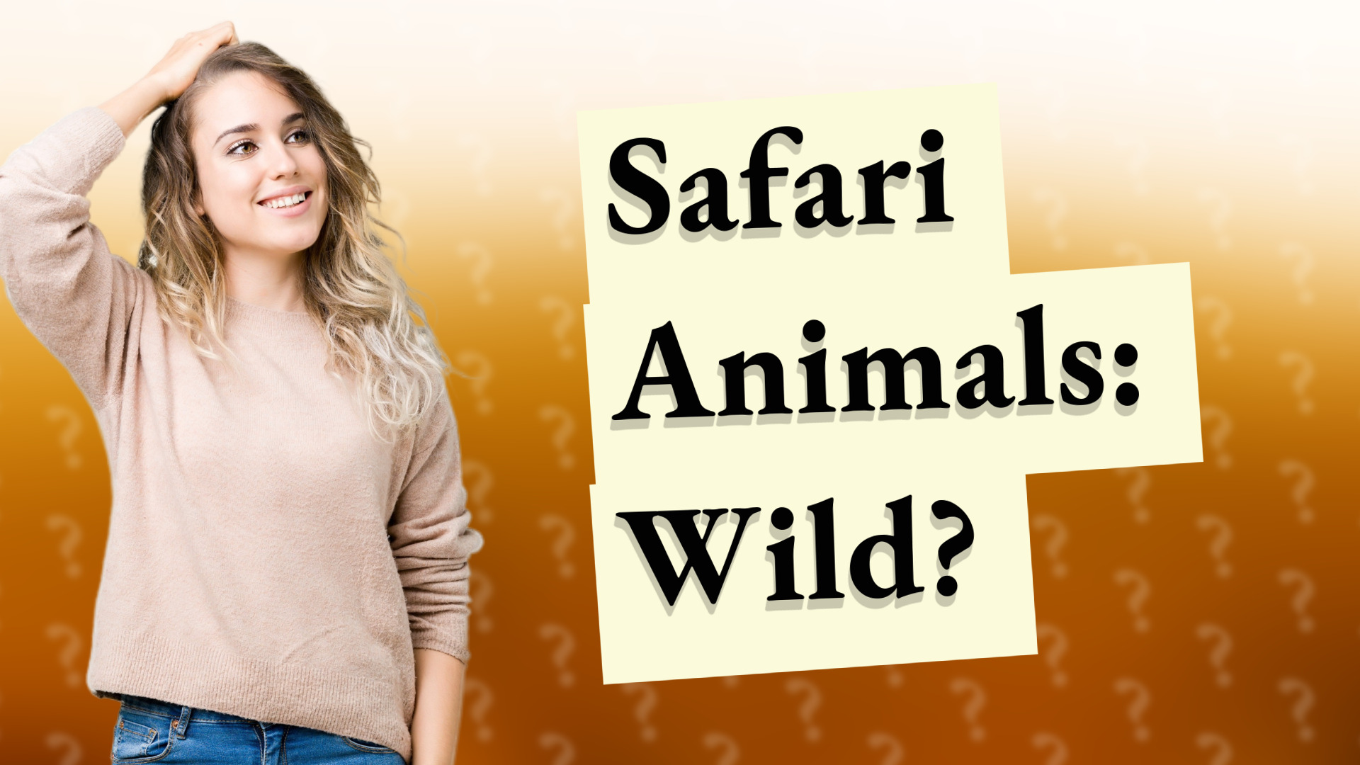 Safari Animals: Wild?