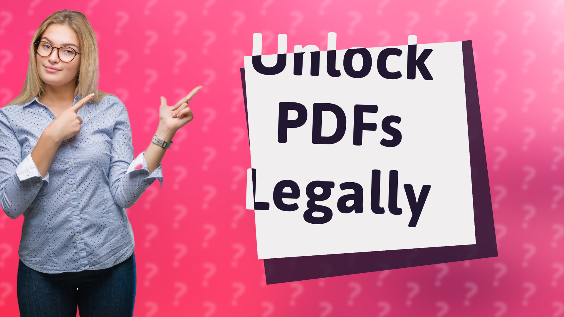Unlock PDFs Legally