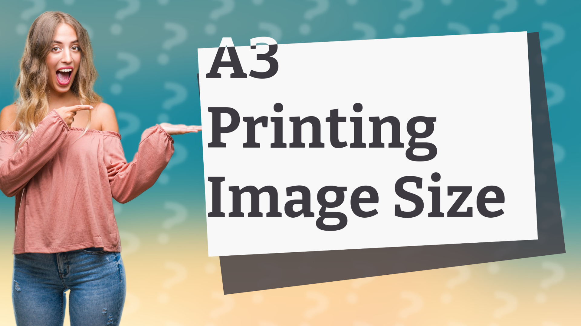 A3 Printing Image Size