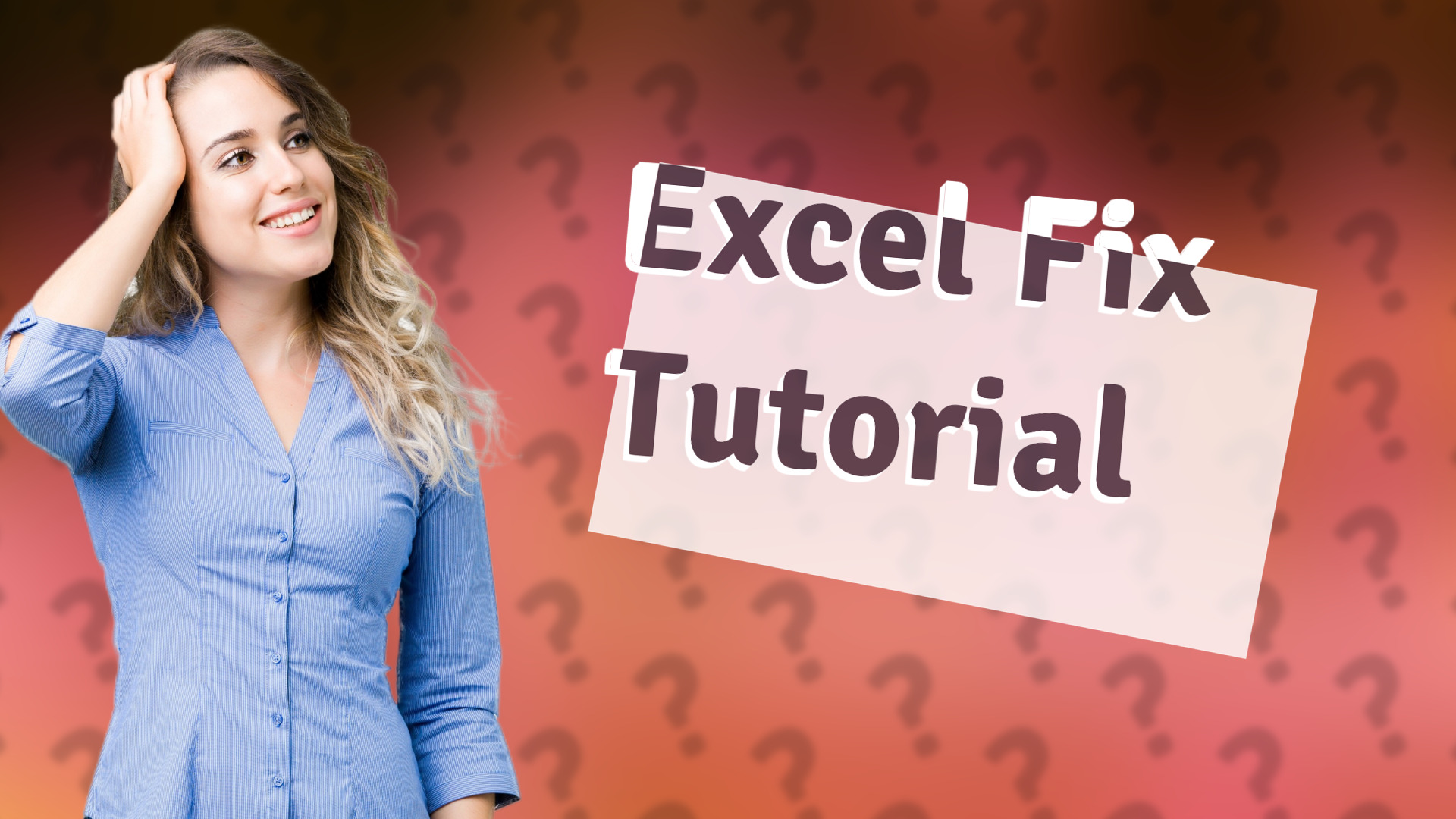 Excel Fix Tutorial