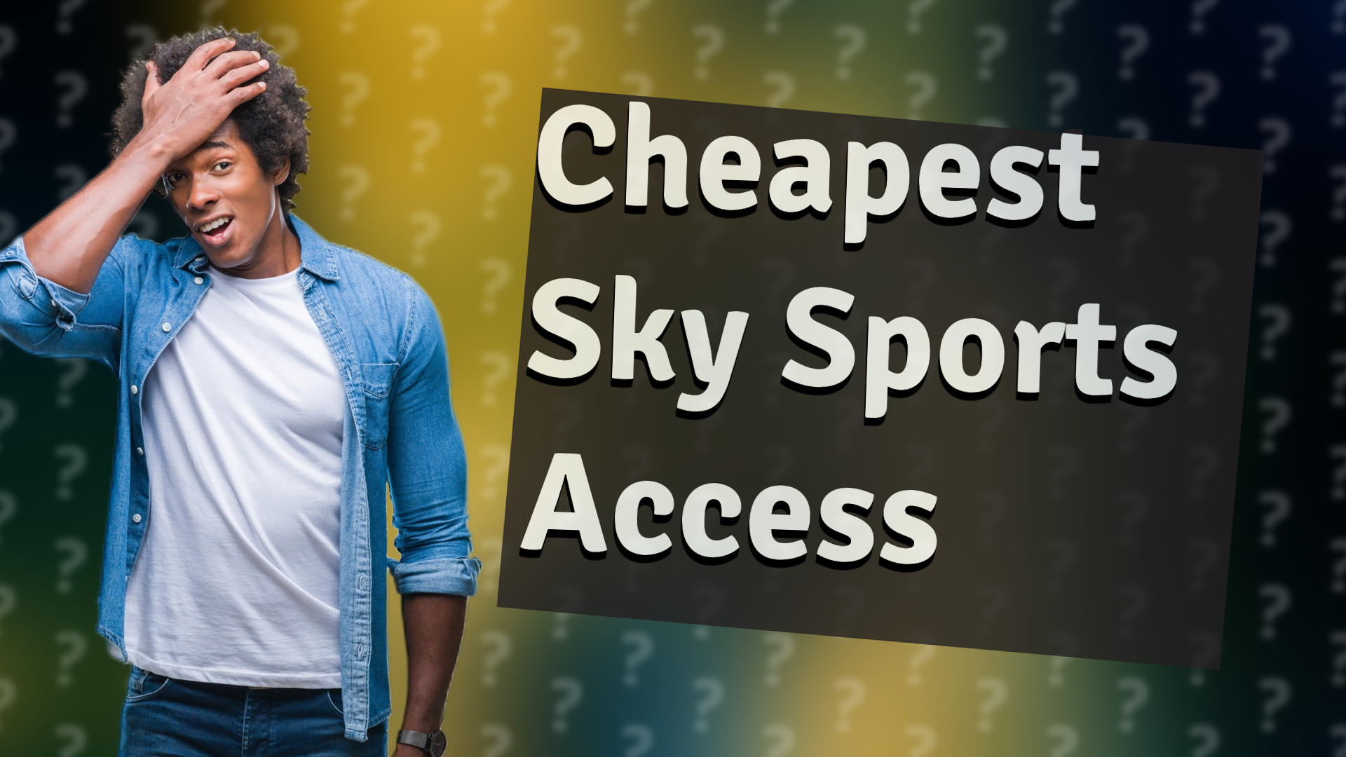 Cheapest Sky Sports Access