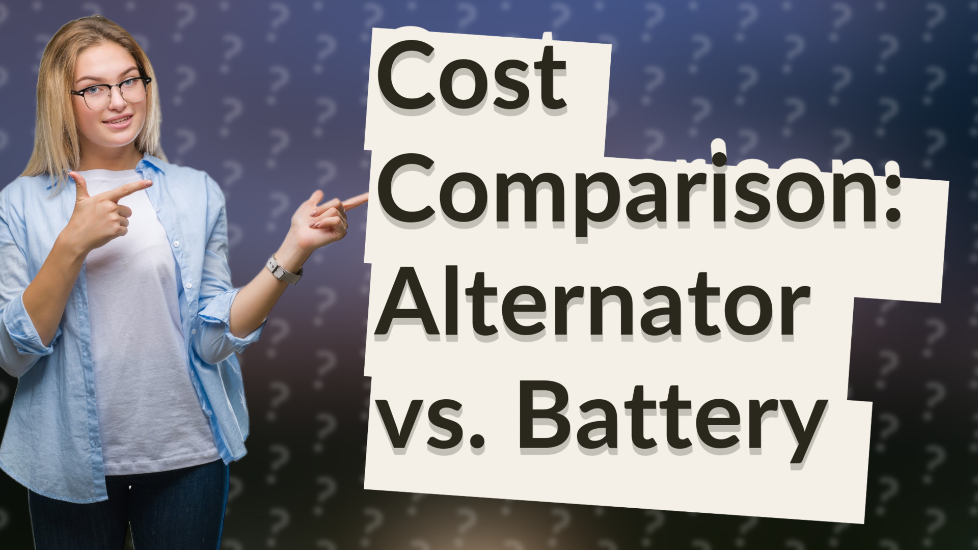 Cost Comparison: Alternator vs. Battery