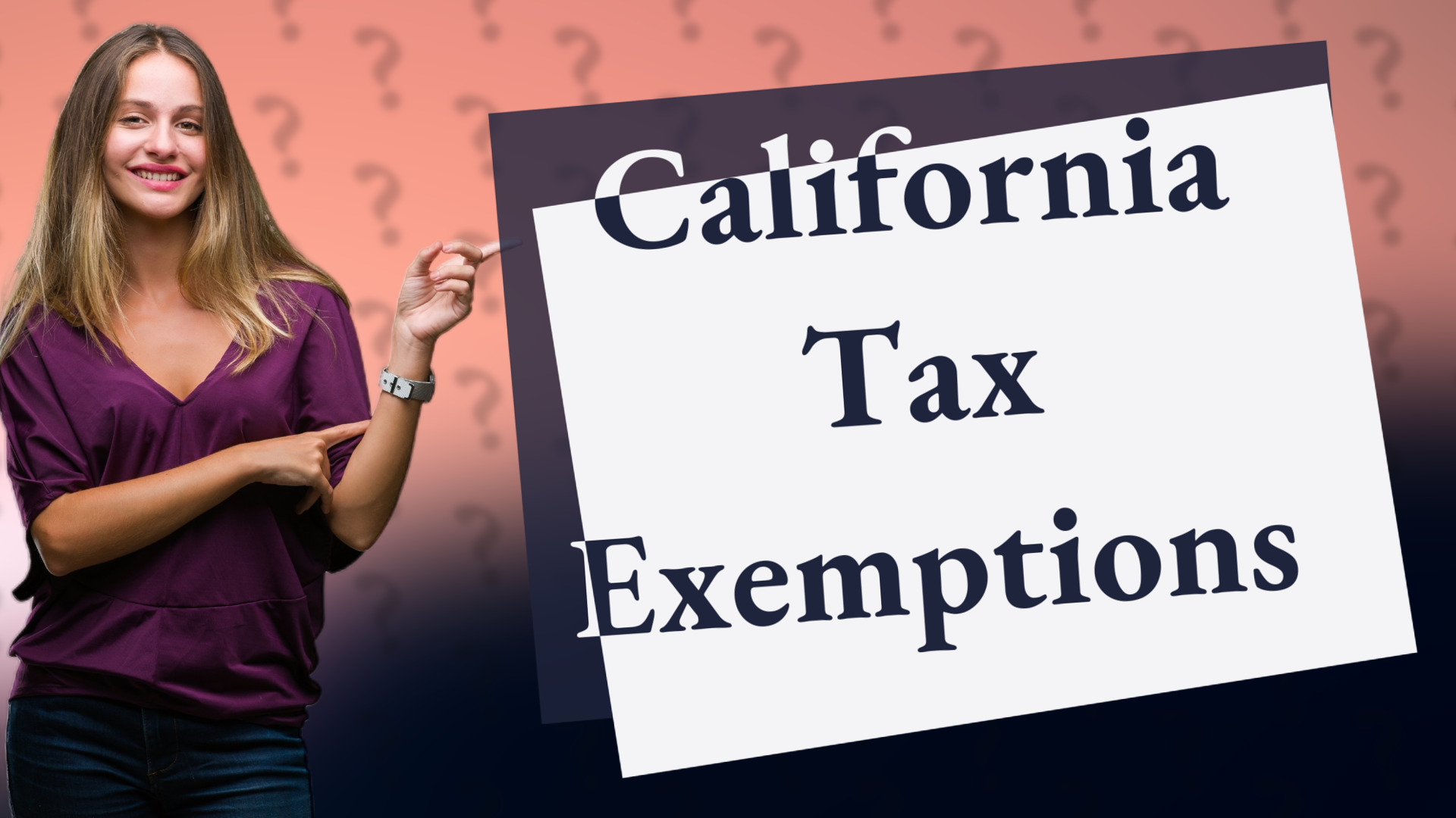 California Tax Exemptions