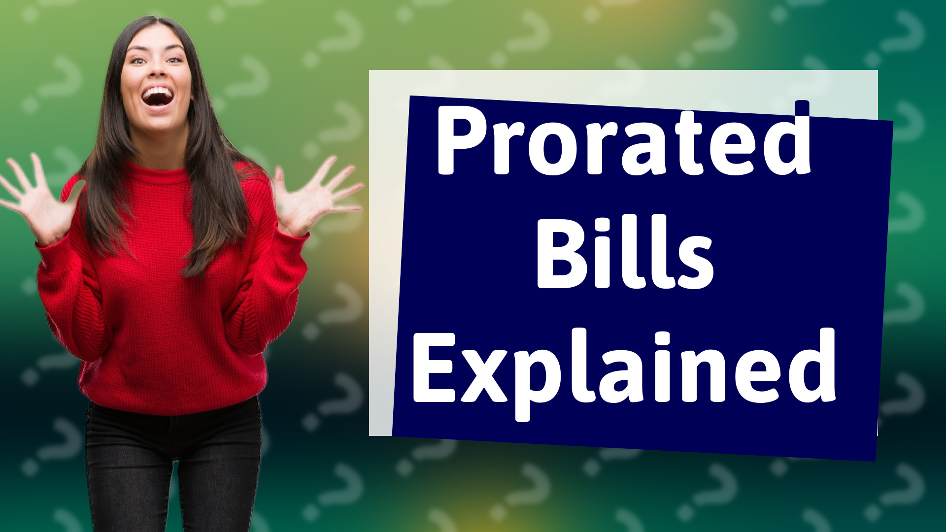 Prorated Bills Explained