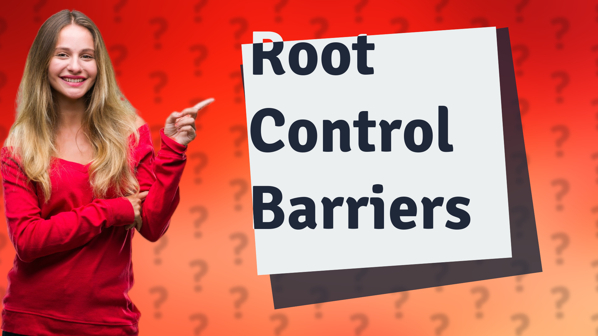 Root Control Barriers