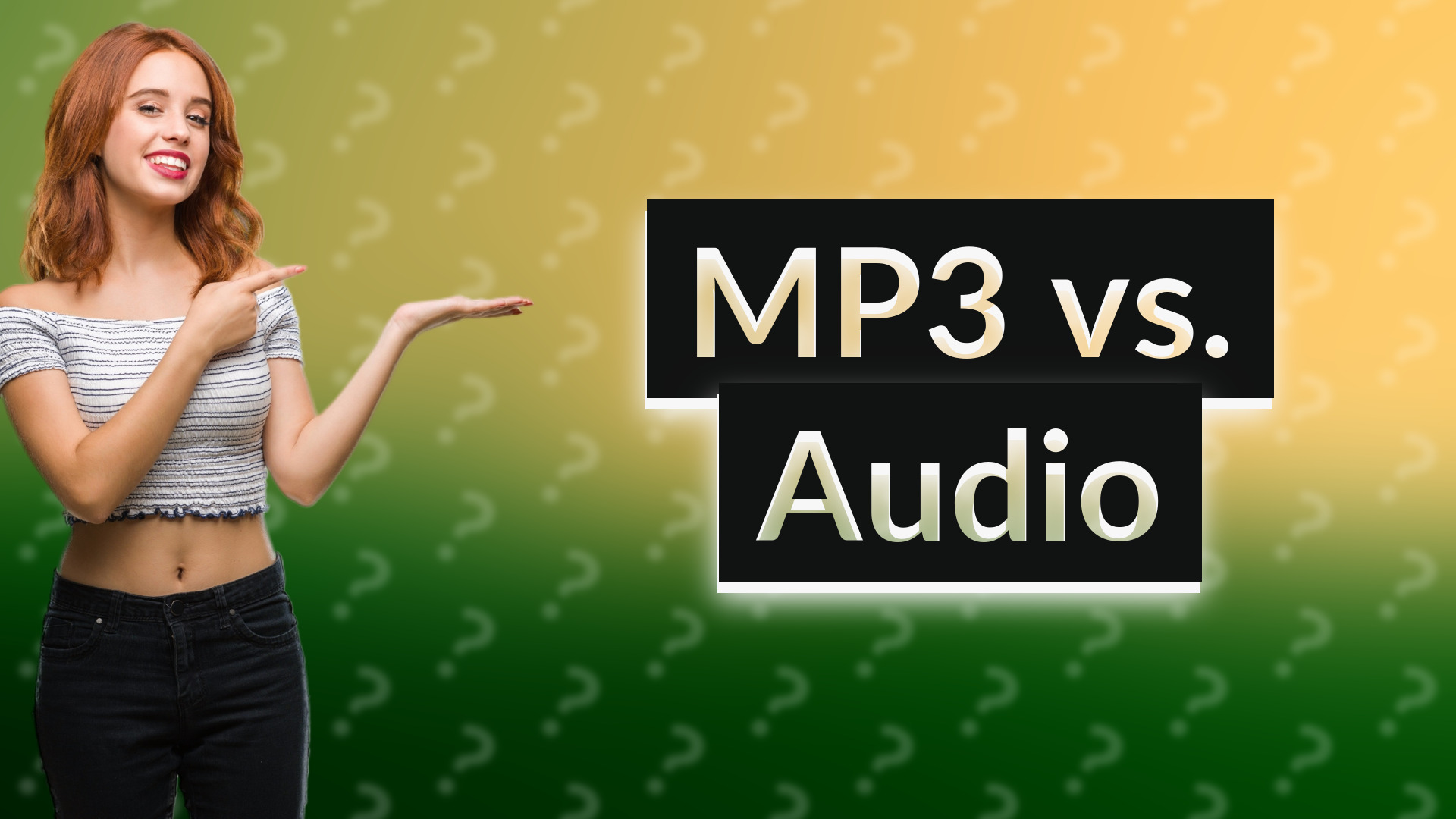 MP3 vs. Audio