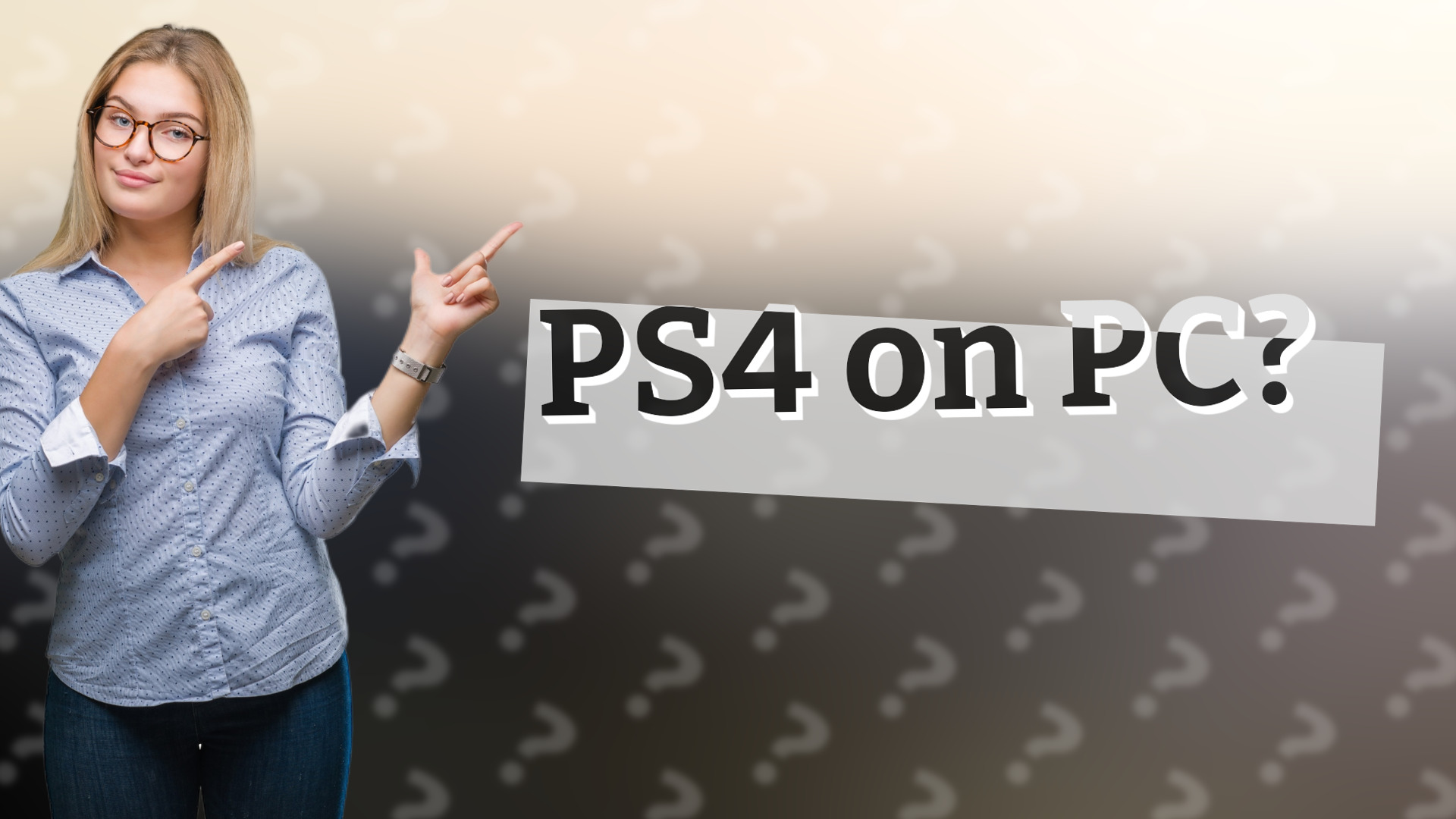 PS4 on PC?