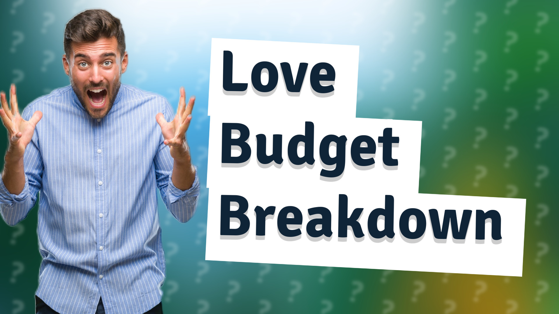 Love Budget Breakdown