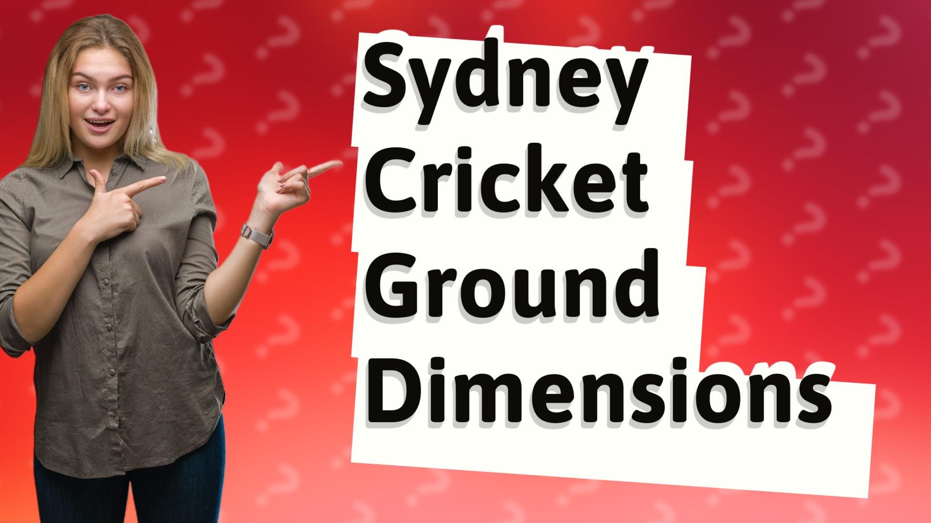Sydney Cricket Ground Dimensions