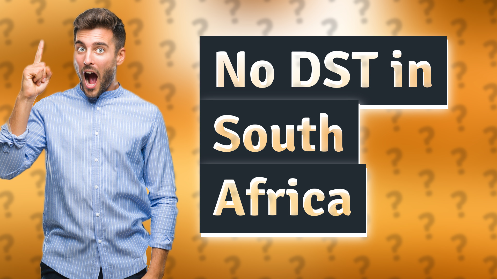 No DST in South Africa