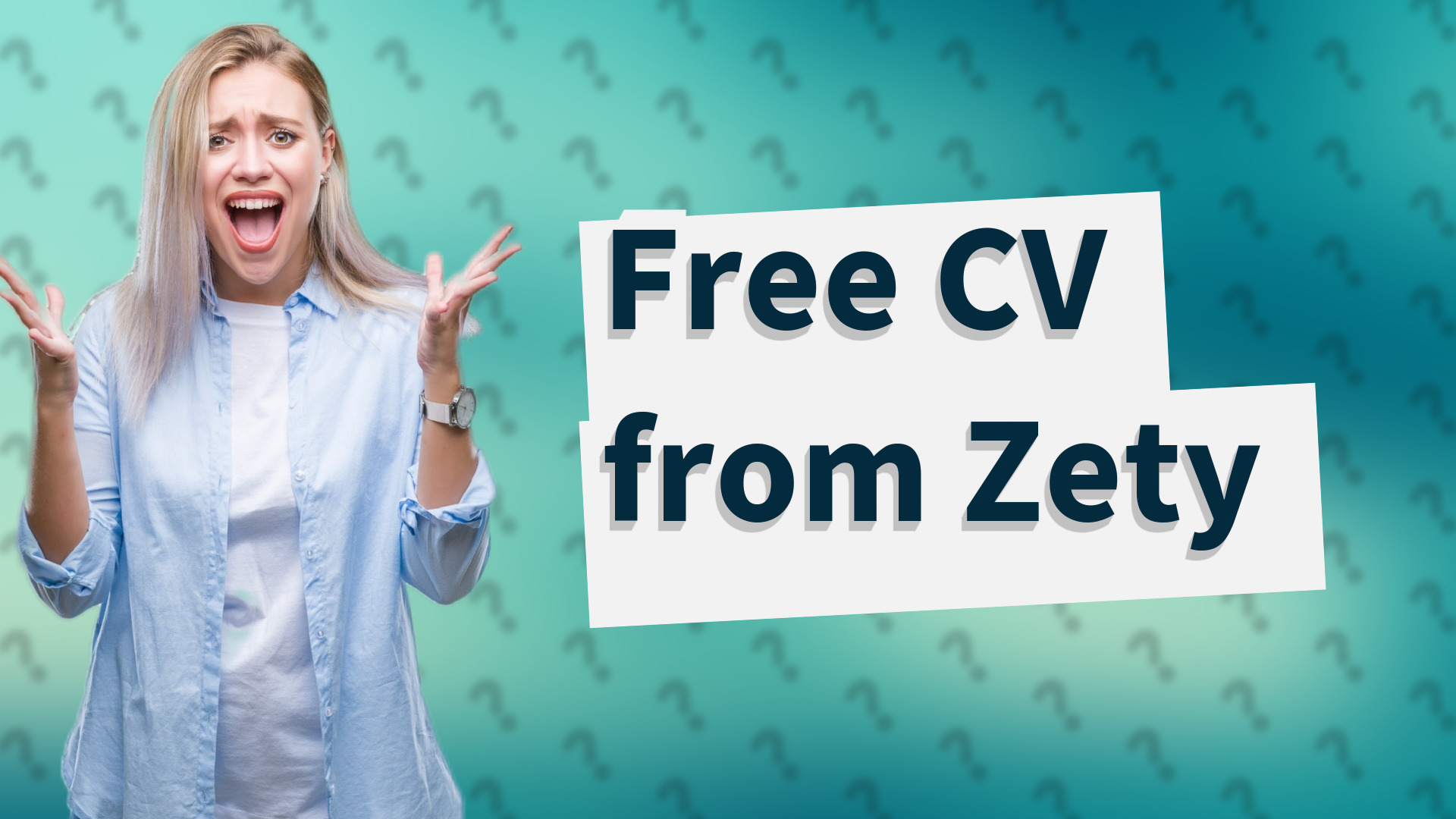 Free CV from Zety