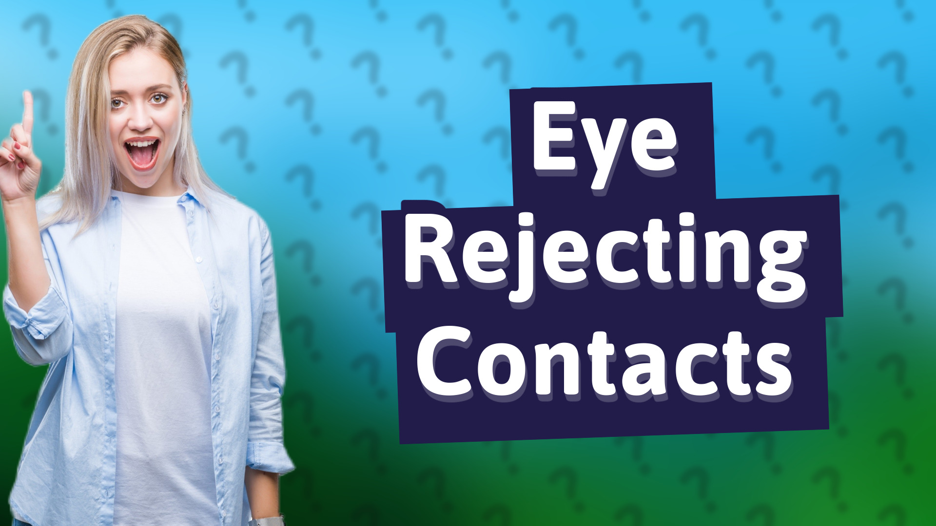 Eye Rejecting Contacts