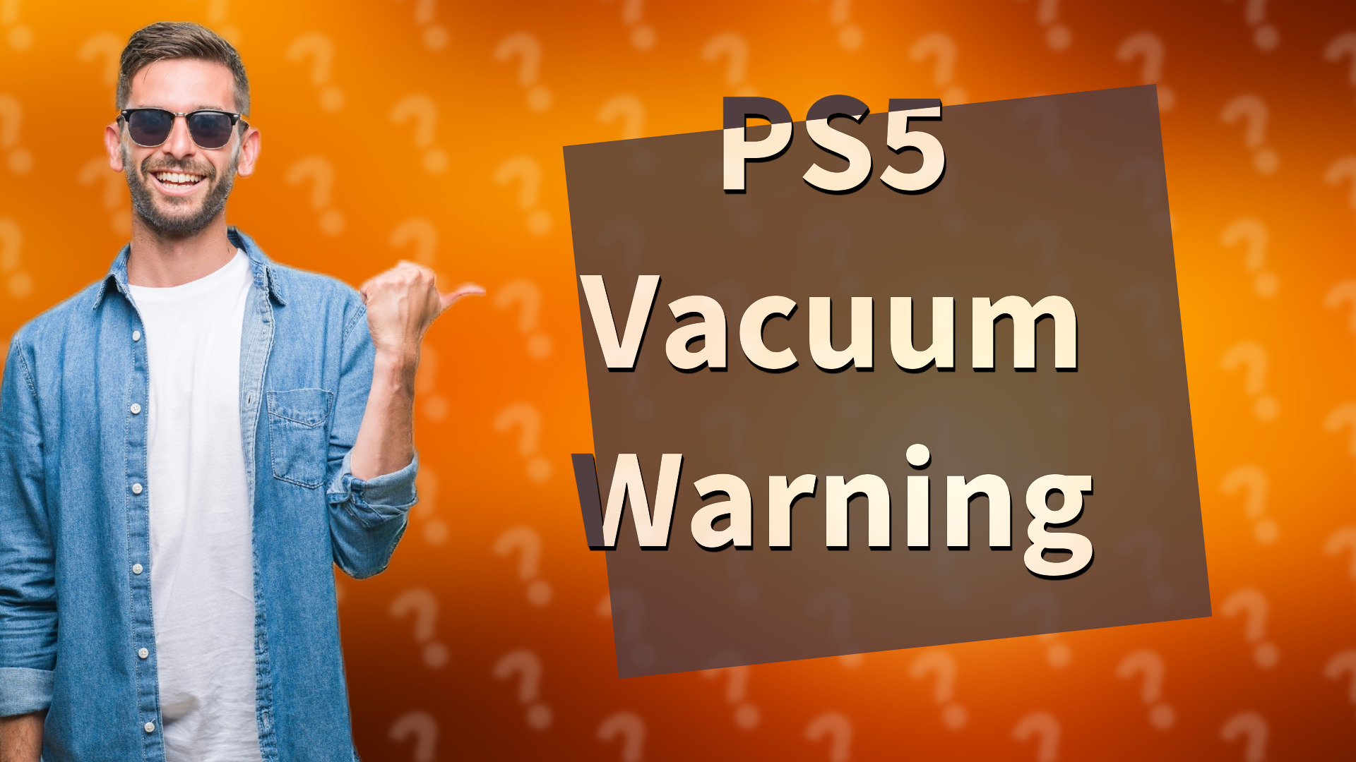 PS5 Vacuum Warning