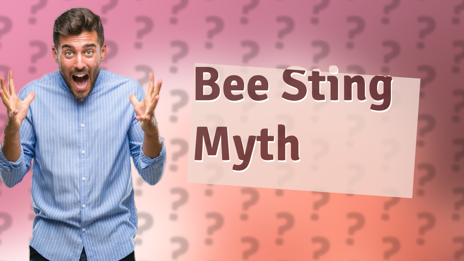 Bee Sting Myth