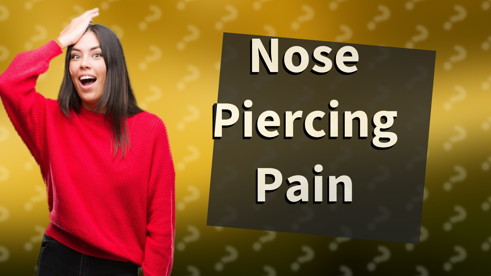 Nose Piercing Pain