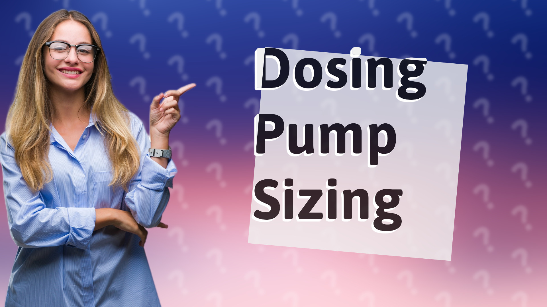 Dosing Pump Sizing