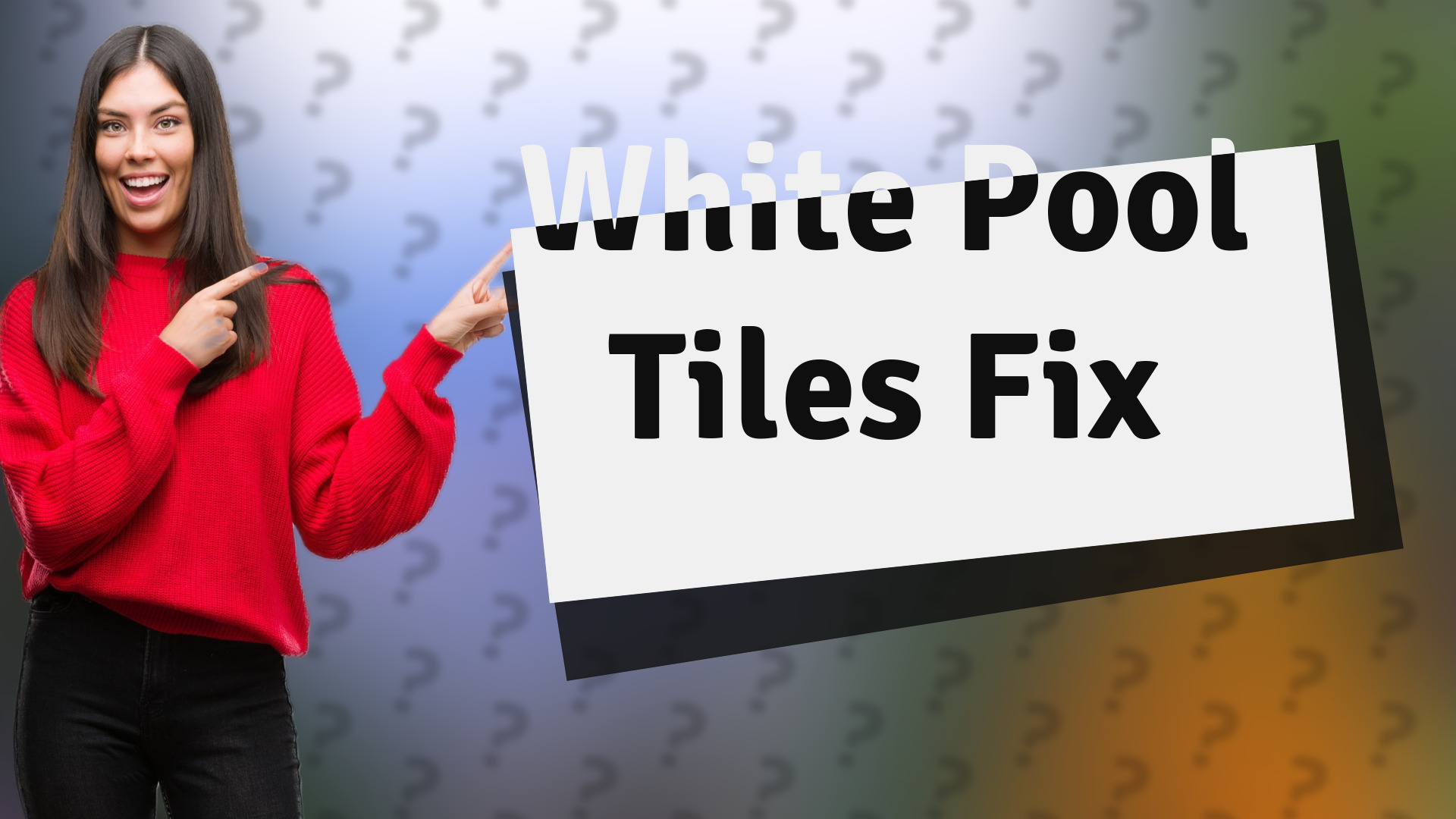 White Pool Tiles Fix