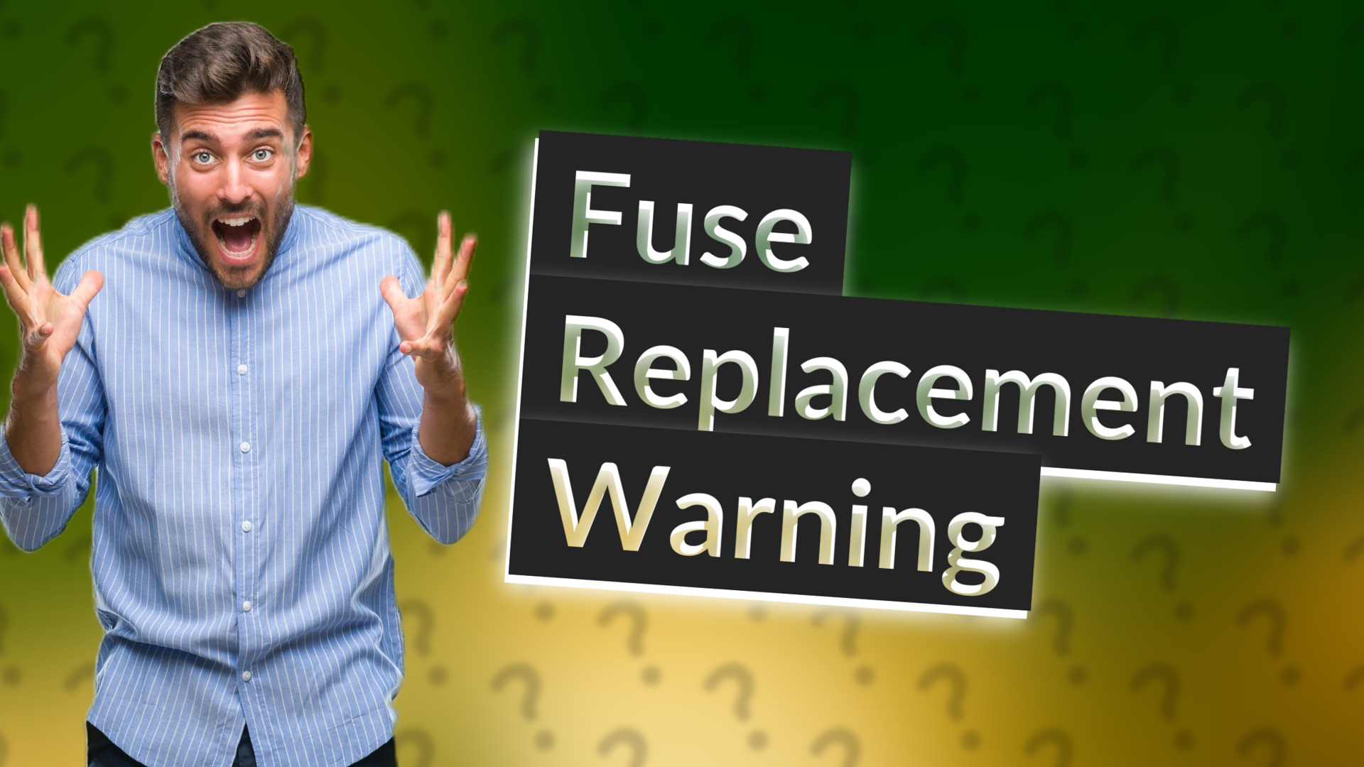 Fuse Replacement Warning