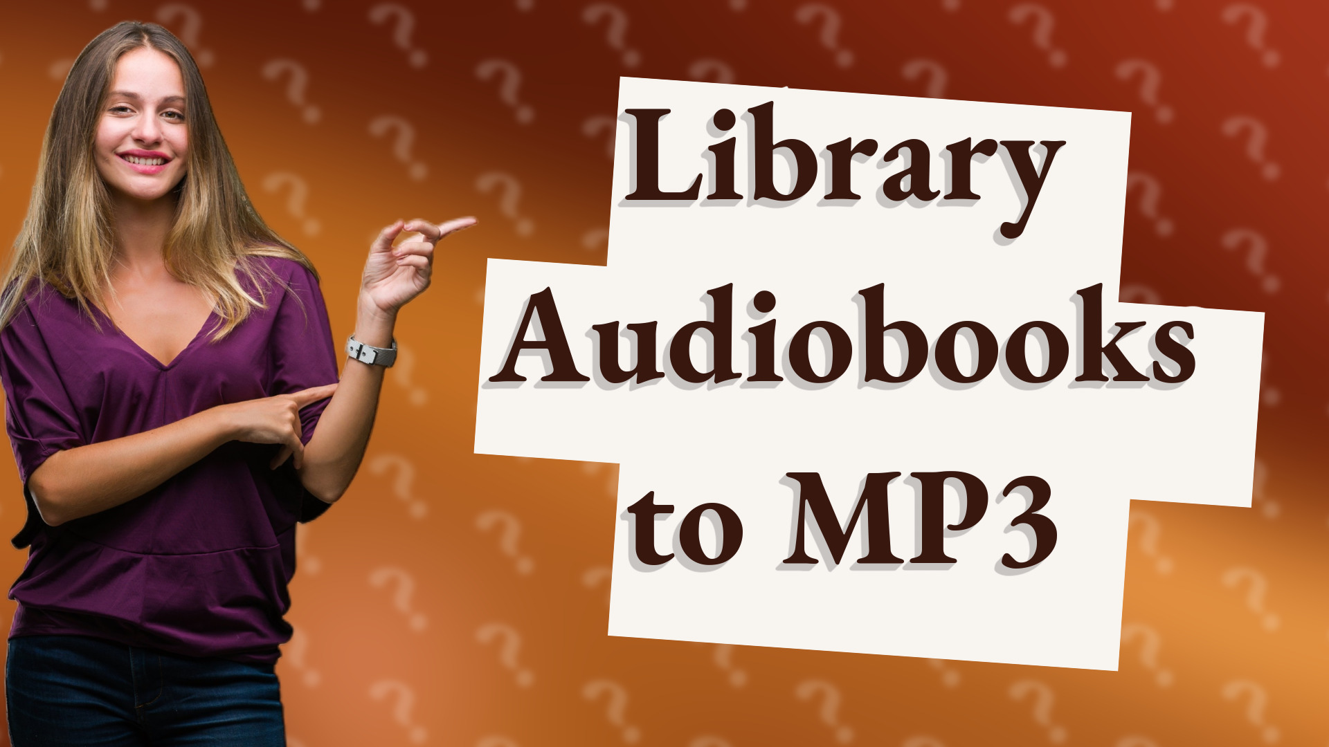 Library Audiobooks to MP3