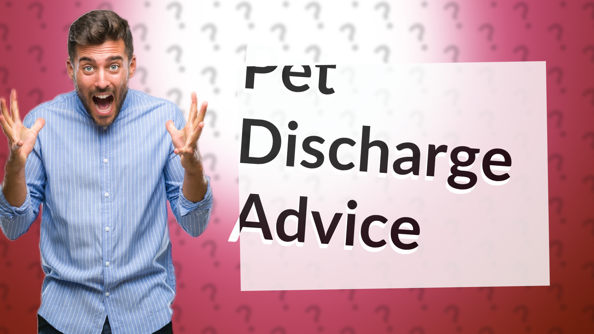 Pet Discharge Advice