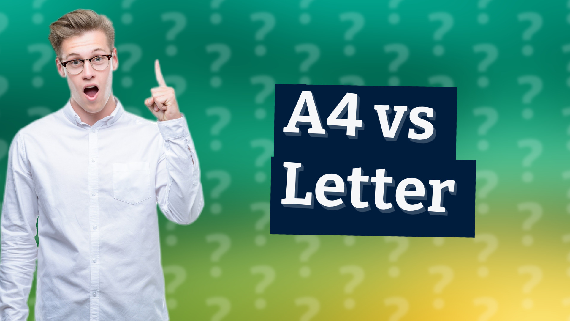 A4 vs Letter