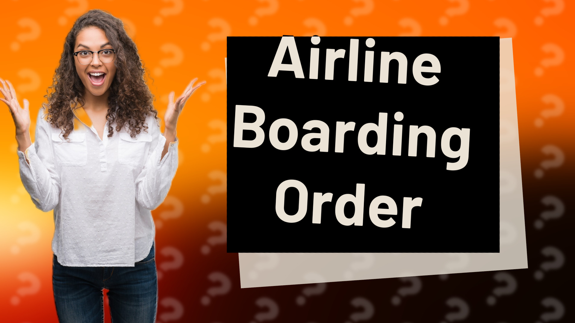 Airline Boarding Order