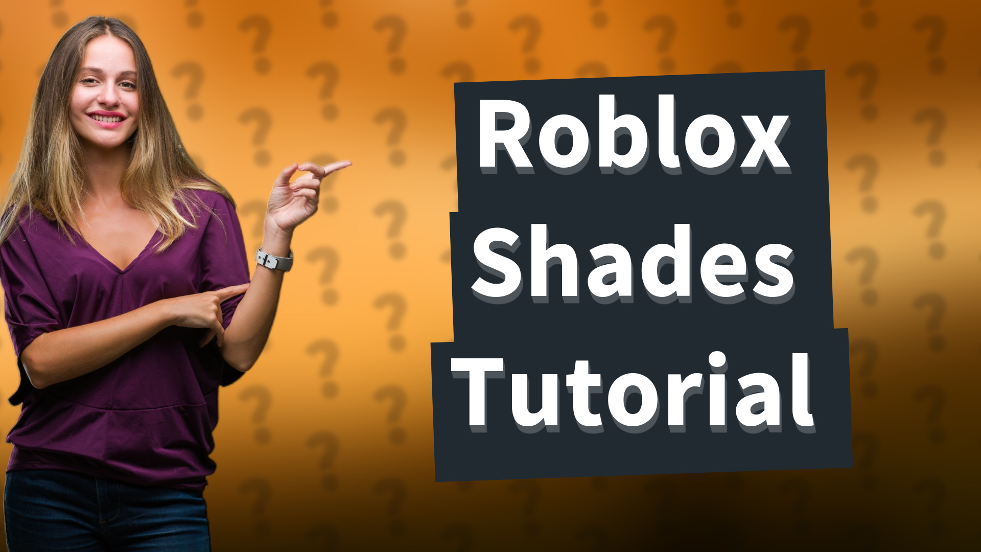 Roblox Shades Tutorial